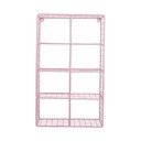 Светлорозов стоманен стенен рафт на няколко нива 30 cm Reja – PT LIVING
