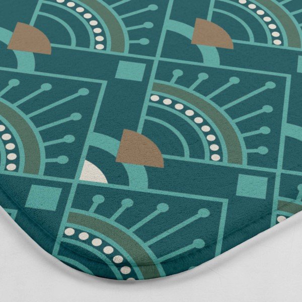 Килим за баня WC в петролен цвят 45x45 cm Imperia – douceur d'intérieur-image-2