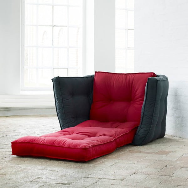 Rozkládací křesílko Karup Dice Red/Gray-image-2