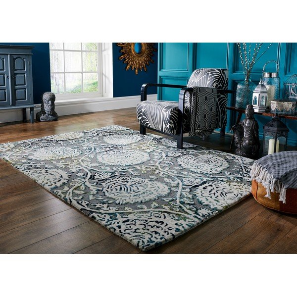 Сив ръчно тъкан килим Soho Vega, 120 x 170 cm - Flair Rugs-image-3