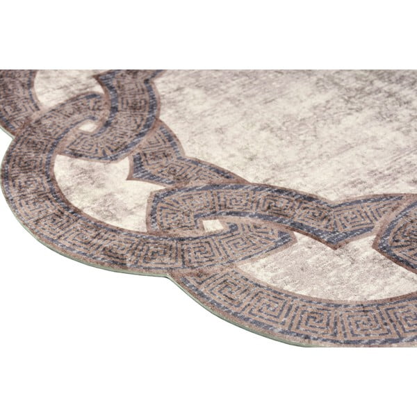 Бежов кръгъл килим ø 160 cm - Vitaus-image-2