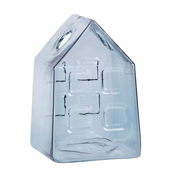 Стъклена фигурка във формата на къща, височина 13 см - Villa Collection