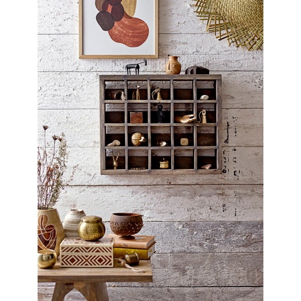 Кафява декоративна дървена кутия за съхранение 6,5x4,5x4 cm Cemile – Bloomingville-image-3