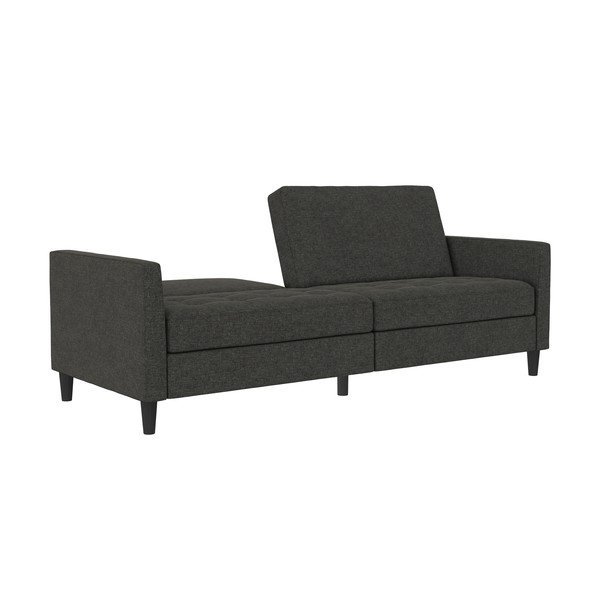 Тъмносив кадифен диван 207 cm Presley – Støraa-image-1