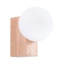 Бяла/естественa стенна лампа ø 12 cm Solum – Sollux