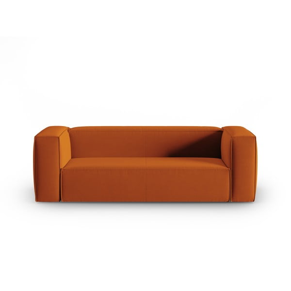 Оранжев кадифен диван 200 cm Mackay – Cosmopolitan Design