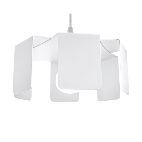 Бяло висящо осветително тяло с метален абажур ø 24 cm Rossario – Sollux-image-2