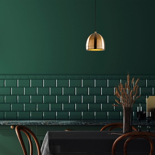 Висящо осветително тяло в бронзов цвят с метален абажур ø 17 cm Mugo – Opviq lights-image-2