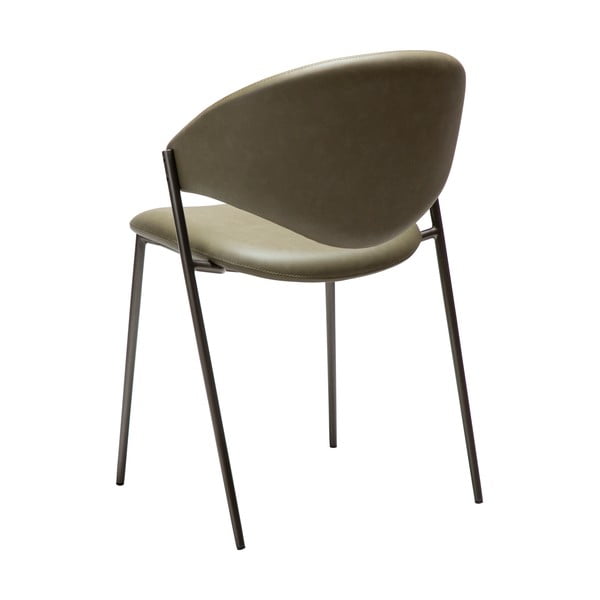 Трапезен стол от имитация на кожа в цвят каки Zone – DAN-FORM Denmark-image-3