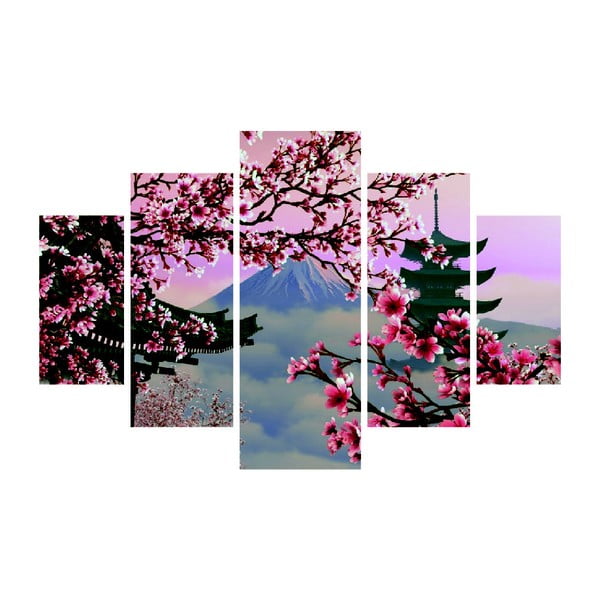 Картина от няколко части Изглед от Япония, 92 x 56 cm - Wallity