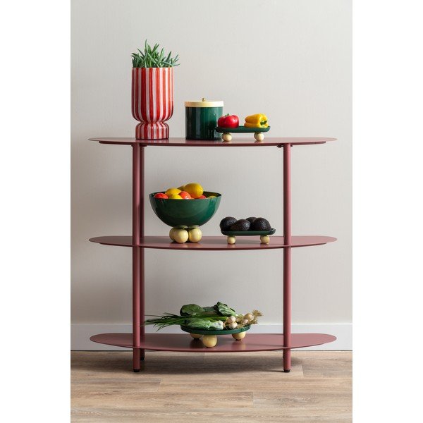 Червена стъклена ваза (височина 26 cm) Rayado Retro – PT LIVING-image-2