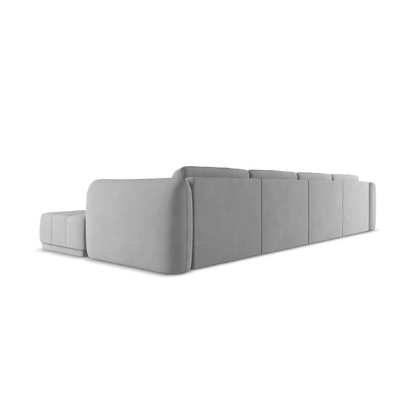 Светлосив ъглов диван Hoku – Makamii-image-3