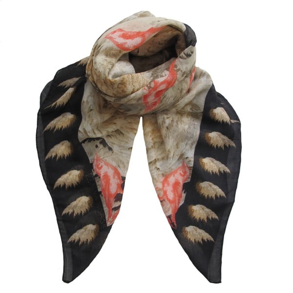 Vlněný šátek s kašmírem Winx, 130x130 cm