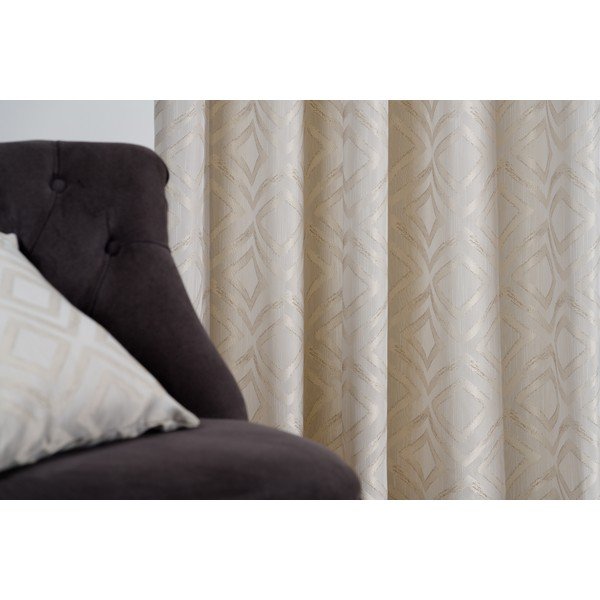 Кремава завеса 140x245 cm Giuseppe - Mendola Fabrics-image-1