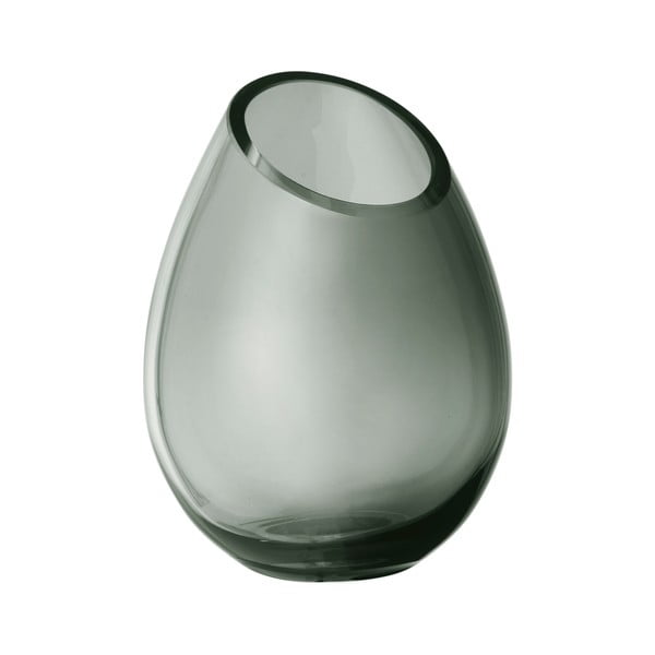 Зелена стъклена ваза "Капка дъжд", височина 16,5 cm - Blomus