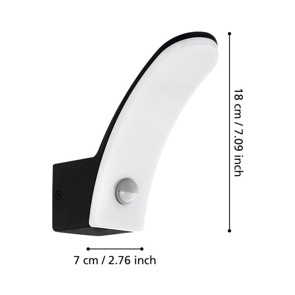 LED стенно външно осветително тяло (височина 18 cm) FIUMICINO – EGLO-image-2