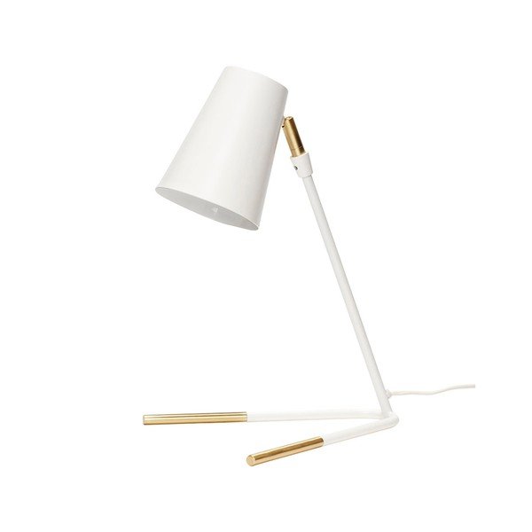 Bílá stolní lampa Hübsch Steen