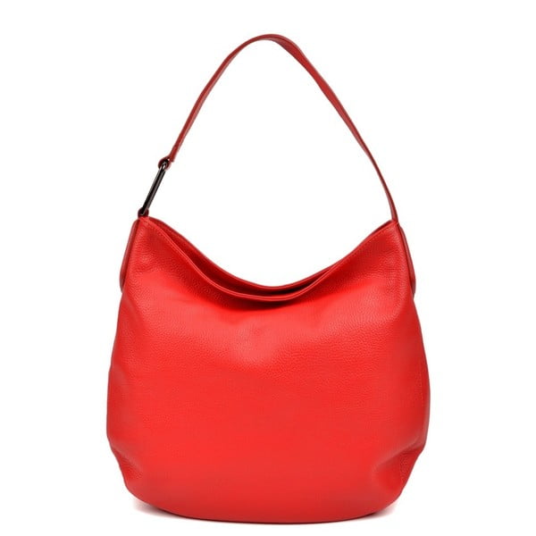 Червена кожена чанта Gerrie - Isabella Rhea