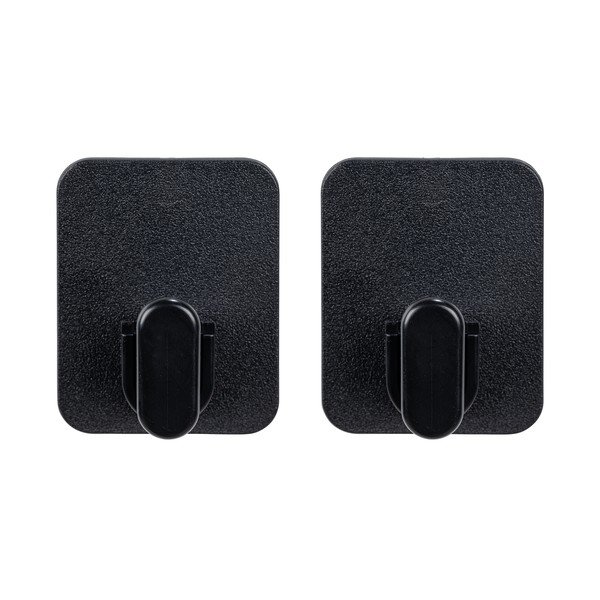 Черни пластмасови комплект куки без пробиване 2 бр. Parma – Allstar-image-3