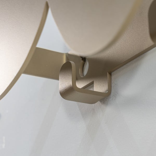Бежова метална стенна закачалка 58 cm Tumulo – Spinder Design-image-4