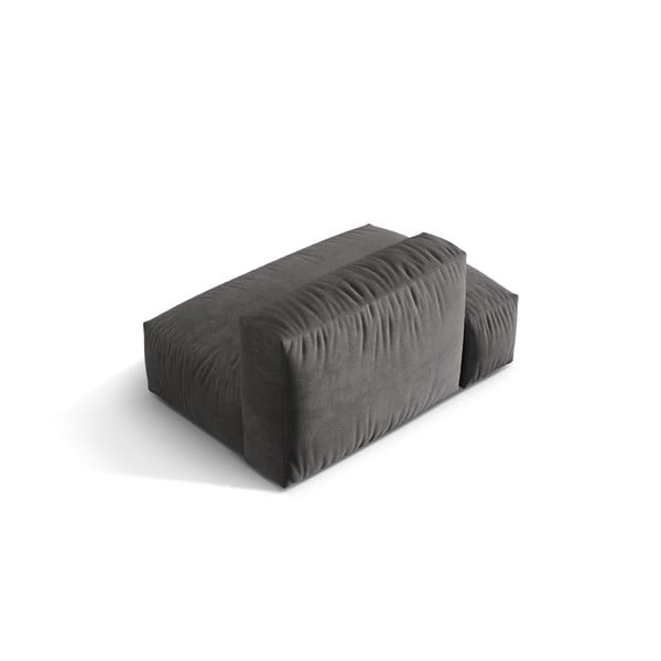 Сив кадифен модул за диван (ляв ъгъл) Martina – Micadoni -image-2