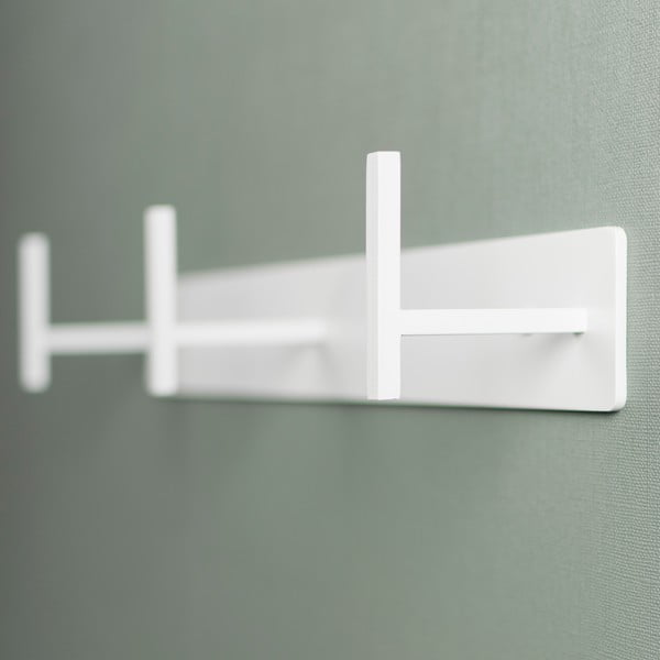Бяла метална стенна закачалка 44 cm Chapman – Spinder Design-image-3