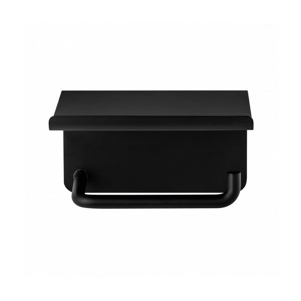 Черен стенен държач за тоалетна хартия от неръждаема стомана Modo – Blomus-image-1