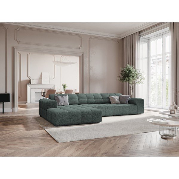 Тюркоазен ъглов диван (ляв ъгъл) Chicago - Cosmopolitan Design-image-1