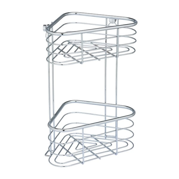 Сребърен ъглов рафт за душ Trestina, 25 x 35 cm - Wenko-image-3