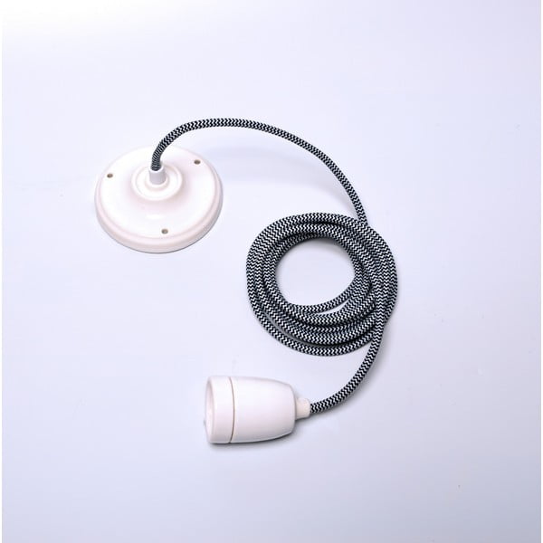 Černý textilní kabel s objímkou Filament Style Cable
