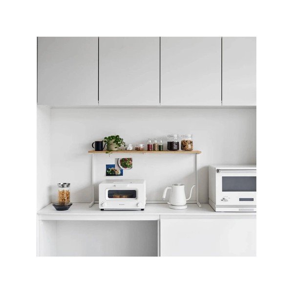 Бял/в естествен цвят дървен  допълнителен рафт 28,5x8,5 cm Tower – YAMAZAKI-image-4