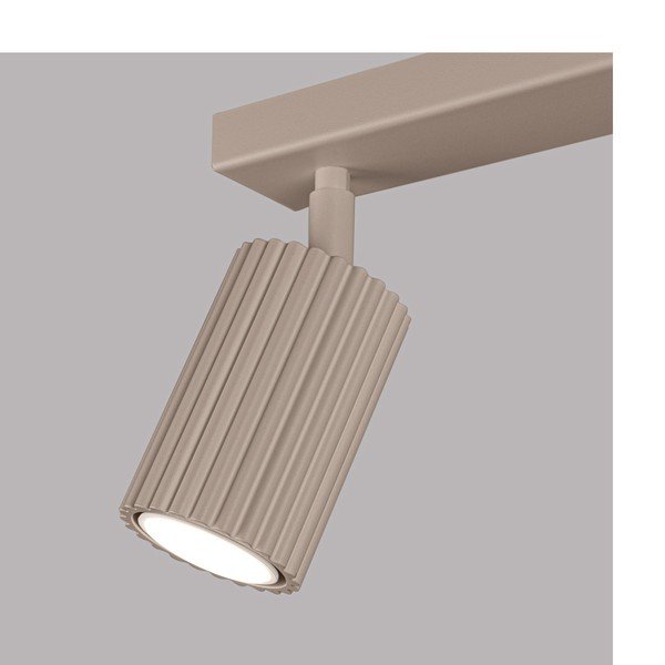 Кафяво-сив метален прожектор 6,5x30 cm Gleam – Sollux-image-3