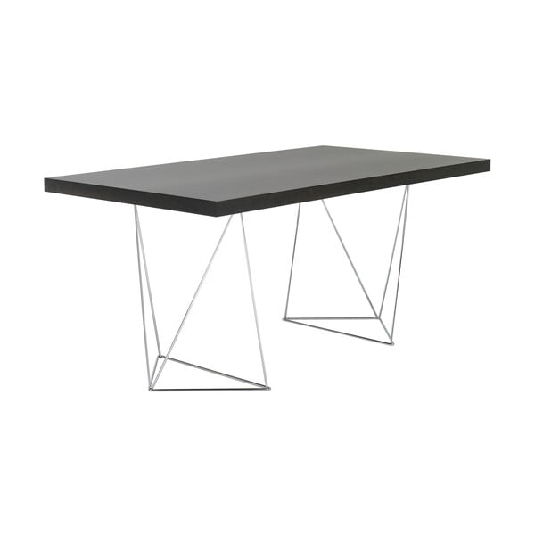 Tmavě hnědý stůl TemaHome Multi, 180 cm