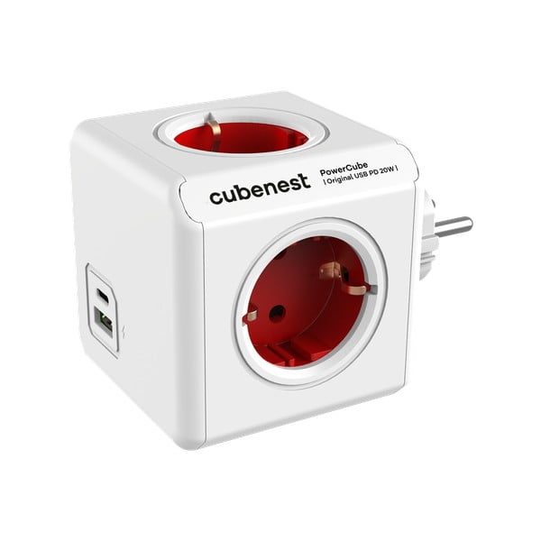 Извод за контакт 12 cm PowerCube Original USB Schuko – Cubenest