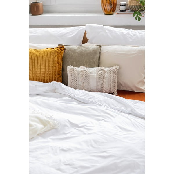 Бяло памучно спално бельо за двойно легло , 200 x 220 cm - Bonami Selection-image-3