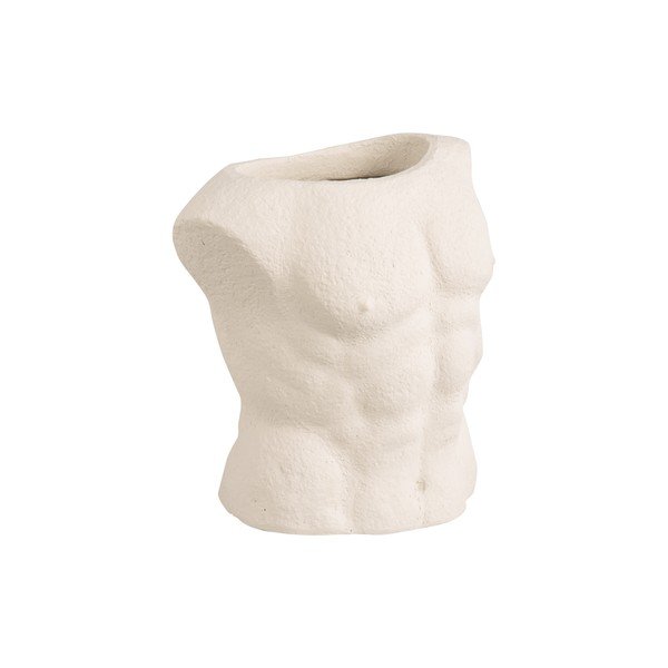 Бяла ваза Мъж, височина 20,5 cm - PT LIVING