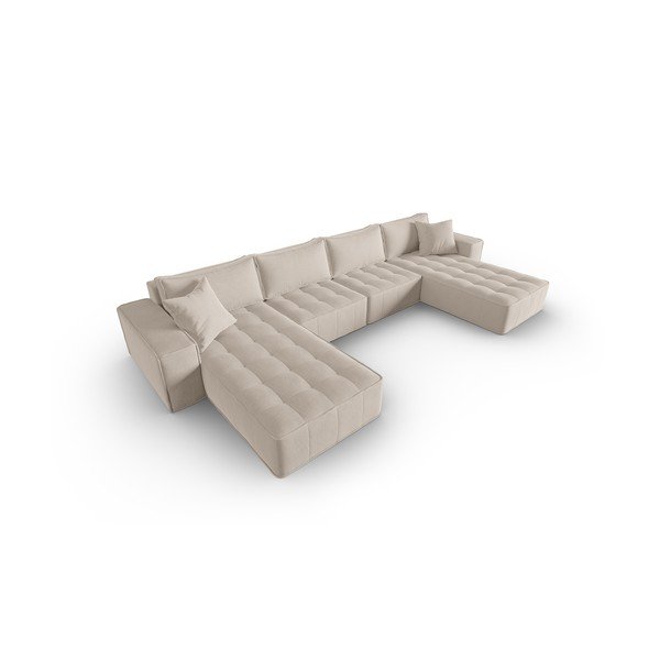 Бежов ъглов диван Mike - Micadoni Home-image-3