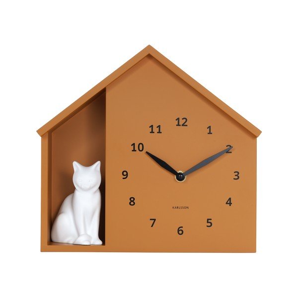 Стенен часовник Sitting Cat – Karlsson
