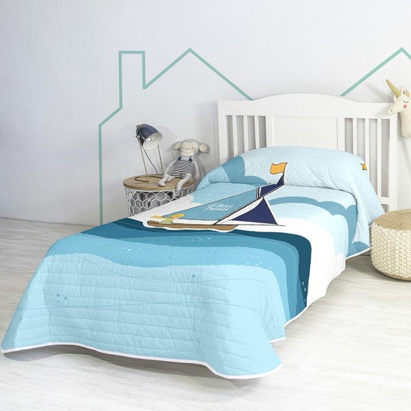 Памучна бебешка покривка за легло 260x180 cm Navigateur - Mr. Fox-image-1