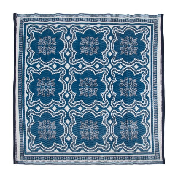 Двустранен килим за открито Blue Wish, 152 x 152 cm - Esschert Design