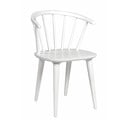 Бял трапезен стол от каучуково дърво Carmen - Rowico