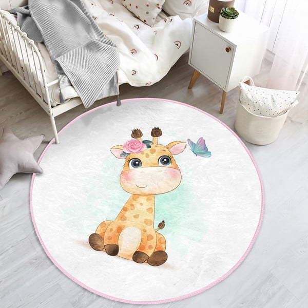 Бял детски килим ø 120 cm Comfort - Mila Home-image-3