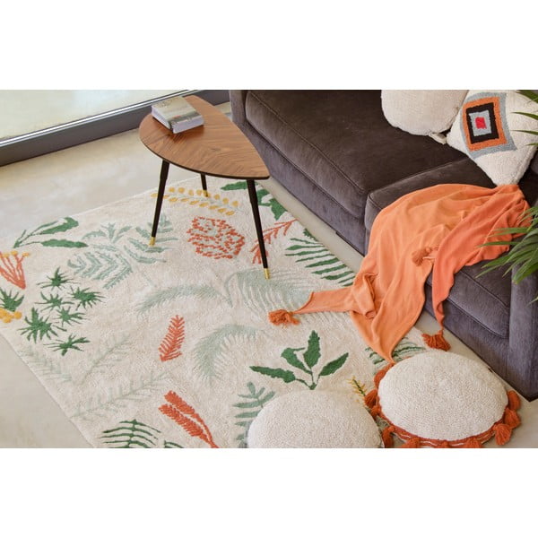Памучен ръчно изработен детски килим подходящ за пране 140x200 cm Botanic Plants – Lorena Canals-image-1