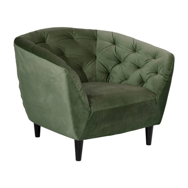 Фотьойл от зелено кадифе Ria - Actona