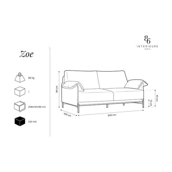 Зелен диван Zoe - Interieurs 86-image-4