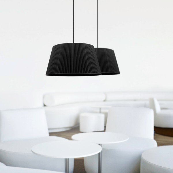 Черно таванно осветително тяло с две рамена KAMI Elementary L 2S Kami - Sotto Luce-image-1