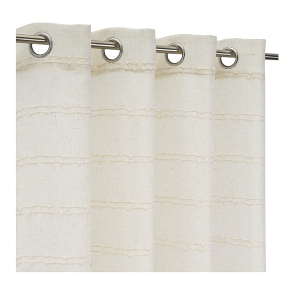 Бежово перде със смес от лен 140x260 cm Nodes – Casa Selección-image-2