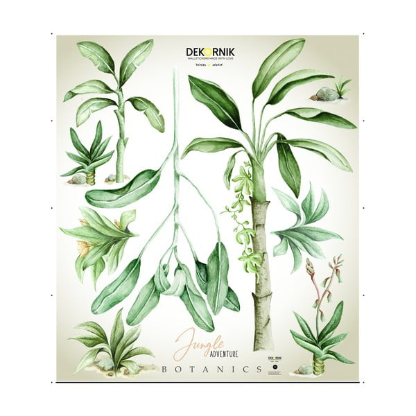 Комплект стикери за стена с джунглата Botanics - Dekornik