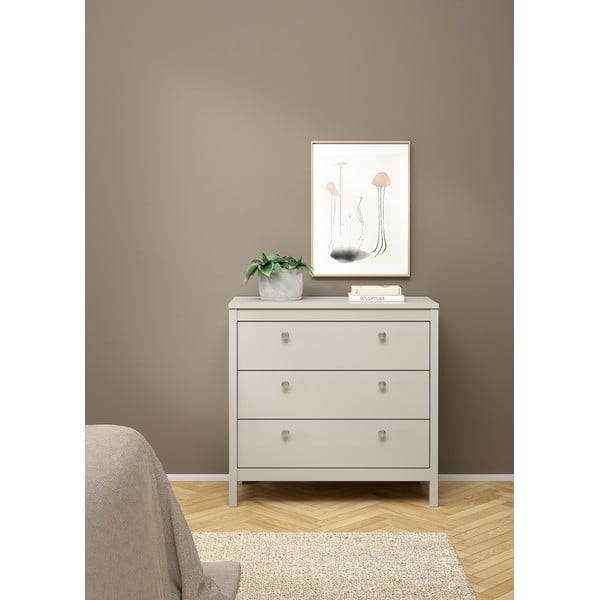 Сиво-бежов скрин 82x80x38 cm Madrid – Tvilum-image-1