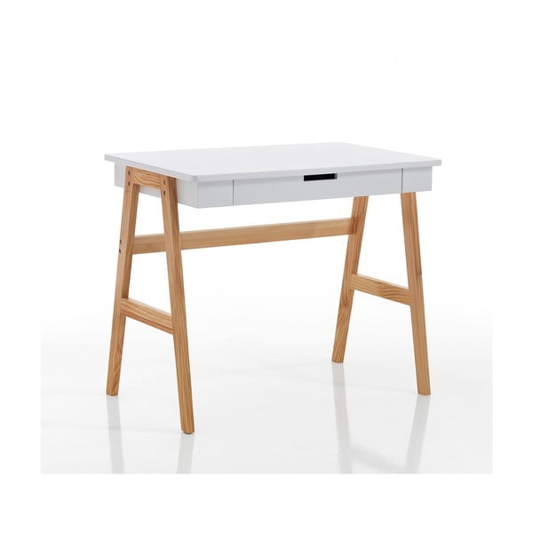 Работна маса с бял плот 55x90 cm Karro - Tomasucci